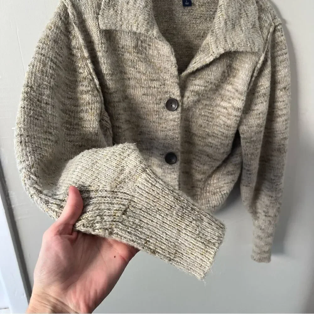 Universal Thread Green Marled Crop Sweater - Picture 5 of 6